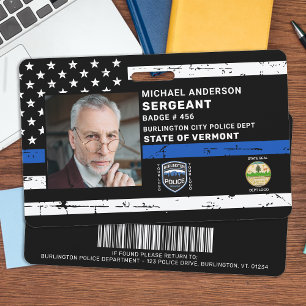 Crachá Oficial de Polícia Identificação Personalizada de 