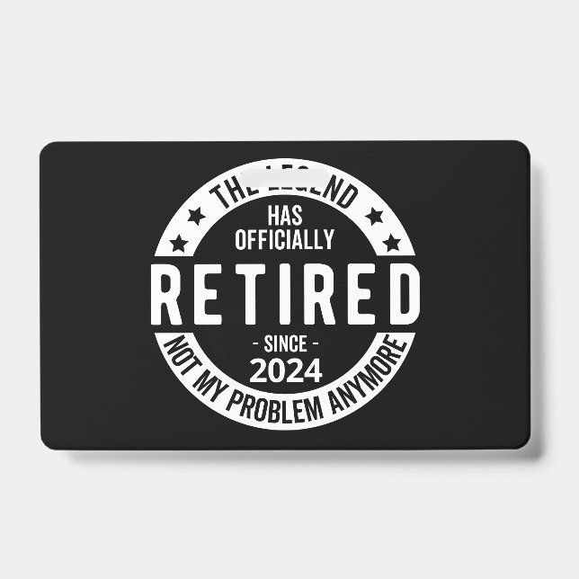 Crachá oficialmente Aposentado 2024 (Frente)