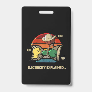 Crachá Ohm Volt Amp Eletricidade Explicou Eletricidade