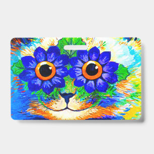 Crachá Olhos de Flor de Gato