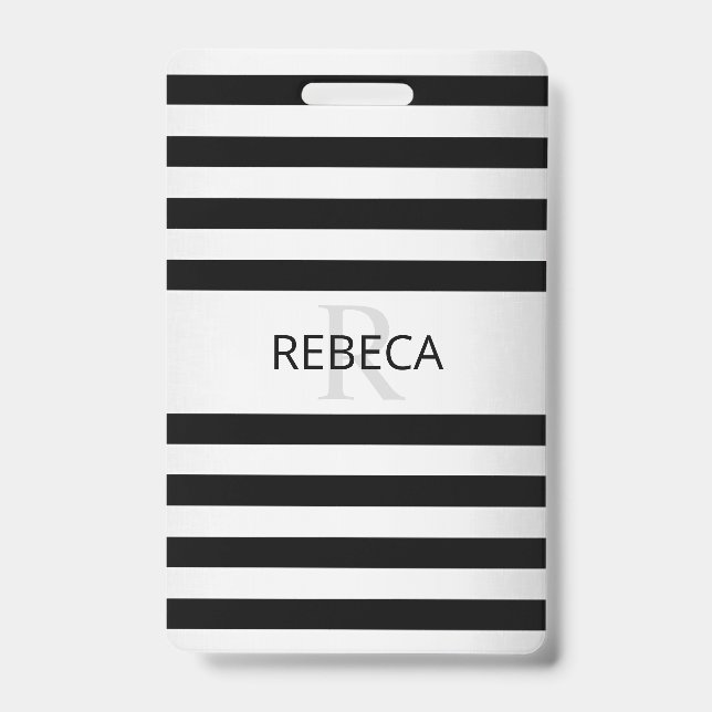 Crachá Ombre de Listras de Prata Falsa Contemporânea & Pr (Frente)