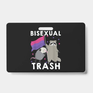 Crachá Orgulho gay de lixo bissexual Rótulo LGBT