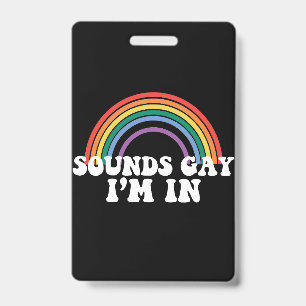 Crachá Orgulho Gay Sons LGBT Gay Eu Estou No Arco-Íris Ga