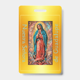 Crachá ouro Nossa Senhora de Guadalupe