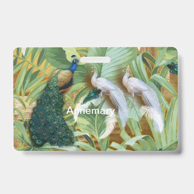 Crachá Ouro Templo Peacock Sonha Bag Cosmético (Frente)