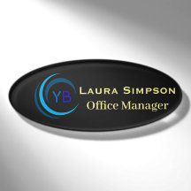 Crachá Oval Magnético com Logotipo Personalizado