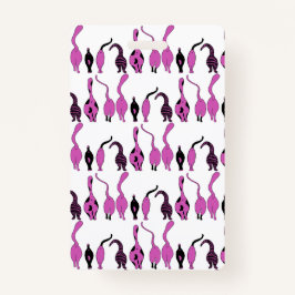 Crachá Padrão de Bumbuns de Gato Roxo