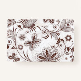 Crachá Padrão Incolor Floral