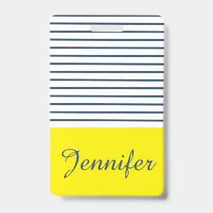 Crachá Padrão listrado moderno