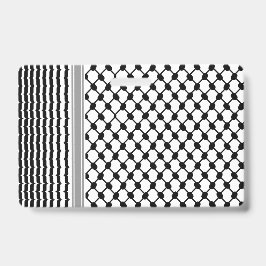 Crachá Palestino Hatta Keffiyeh Kufiya Folk (2 Padrão)