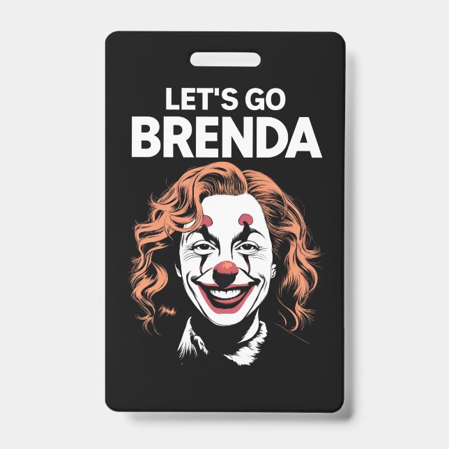 Crachá Palhaça Kamala Vamos Brenda (Frente)