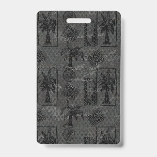 Crachá Palm Tree Background Tropical Boho Decor