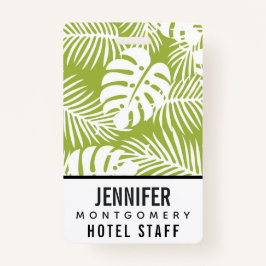 Crachá Palma Verde Deixa Padrão Florestal Tropical