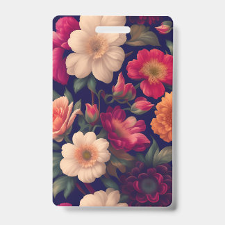 Crachá Papel de parede com padrão floral