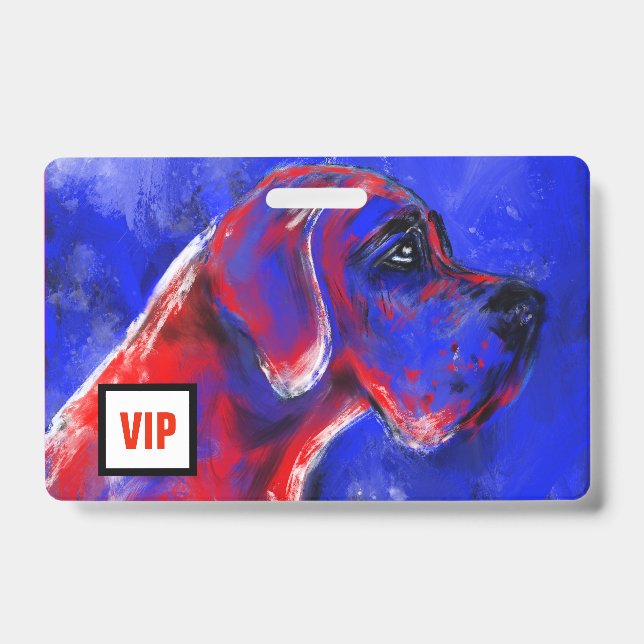 Crachá Para Dogue VIPs (Frente)
