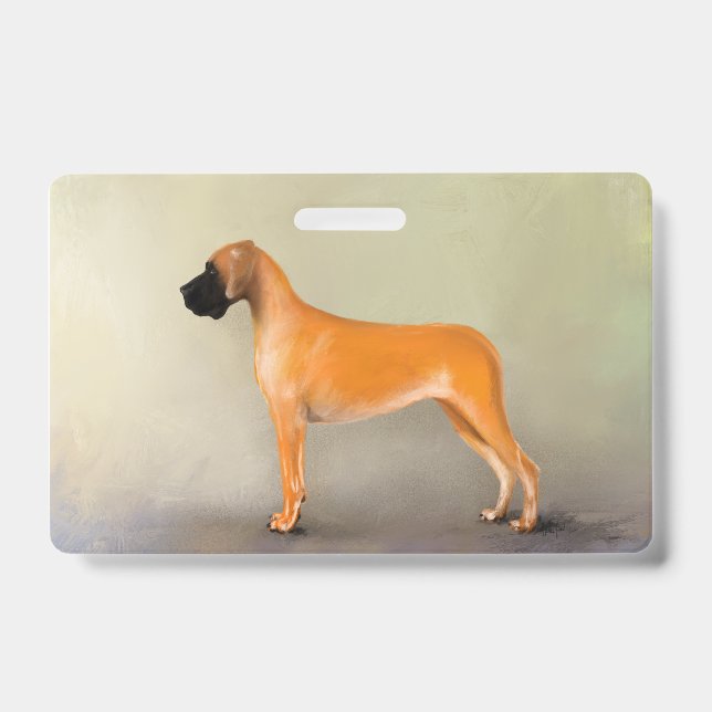 Crachá Para expositores e criadores de Dogue Alemão (Frente)