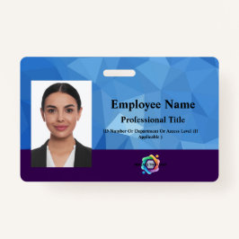 Crachá para funcionários personalizados com foto,