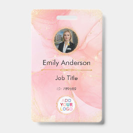 Crachá para identificação de fotos com logotipo pa