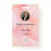 Crachá para identificação de fotos com logotipo pa