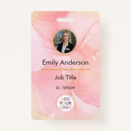 Crachá para identificação de fotos com logotipo pa