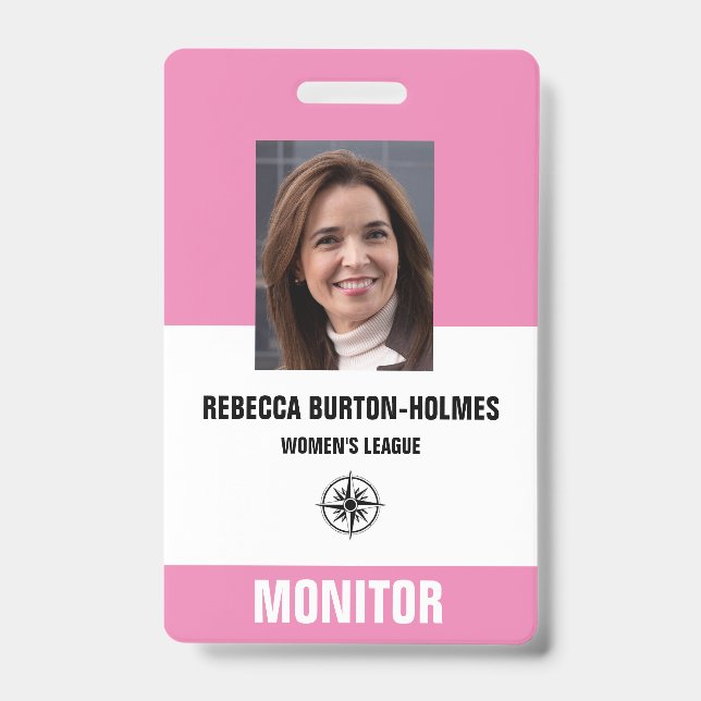 Crachá PASS DO MONITOR DE EVENTOS ESPECIAIS - Identificaç (Front)