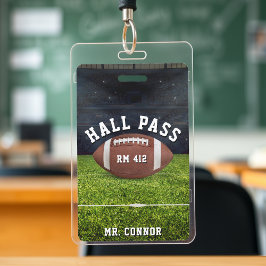 Crachá Pass do Professor de Futebol Americano de Futebol