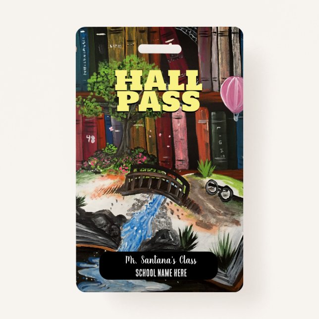 Crachá Pass Hall da Experiência do Livro (Frente)