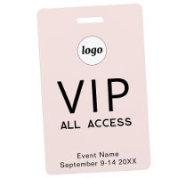 Passaporte de Acesso Total VIP de Evento com Logo