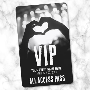 Crachá Passe de Acesso Total VIP do Evento