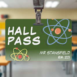 Crachá Passe de Sala de Aula de Professores de Classe Cie