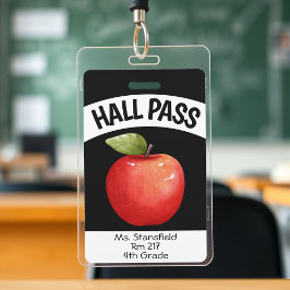 Crachá Passe Escolar de Sala de Aula Corredor Professor A