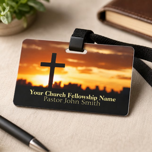 Crachá Pastor da Igreja Sunset Cross2  (Criador carregado)