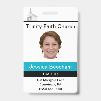 Crachá Pastora Feminina Personalizado