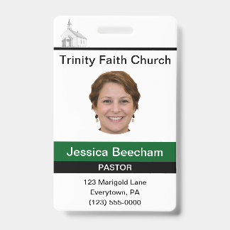 Crachá Pastora Feminina Personalizado