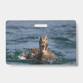Crachá Pato com bico aberto
