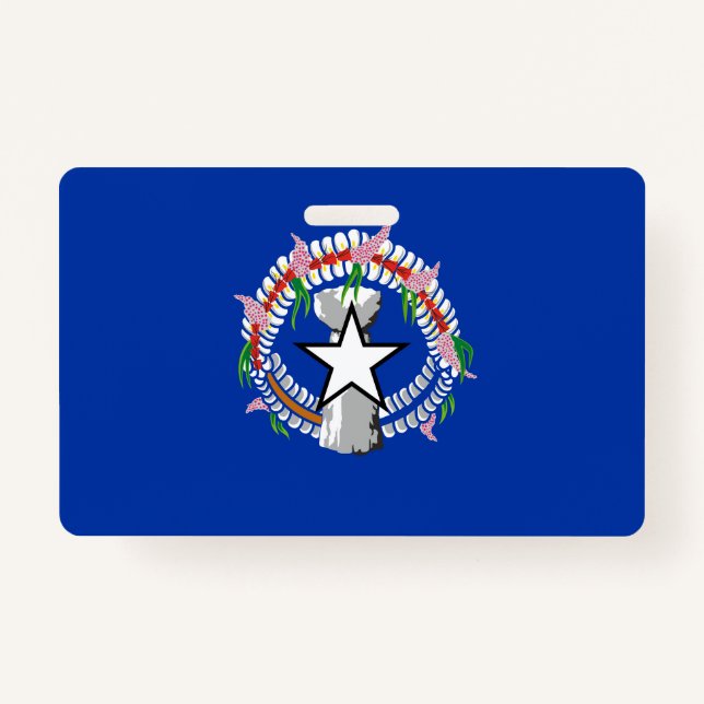 Crachá pavilhão das Ilhas Mariana norte (Frente)