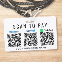 Paypal Venmo CashApp Código QR Scan para Pagar