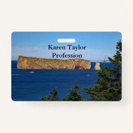 Crachá Percé Rock no Golfo da Rua.