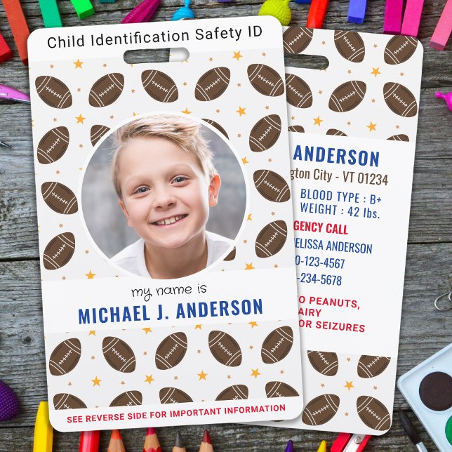 Crachá Personalidade de Foto Moderna do Esporte de Futebo (Criador carregado)