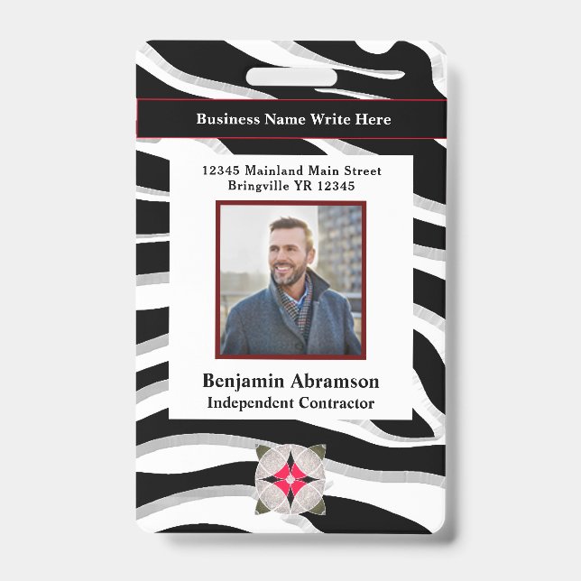 Crachá Personalizada Empresa de Logotipo para Empresas de (Frente)