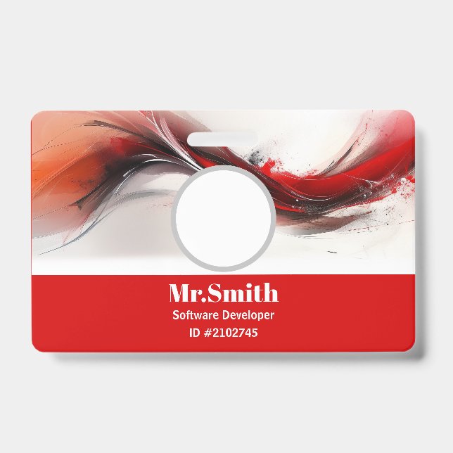 Crachá Personalizado Cartão de Visita (Frente)