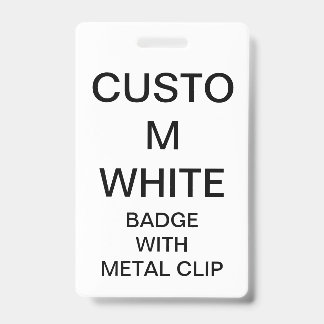 Crachá Personalizado COM CLIP DE METAL