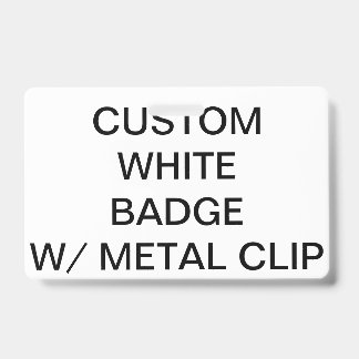 Crachá Personalizado COM CLIP DE METAL