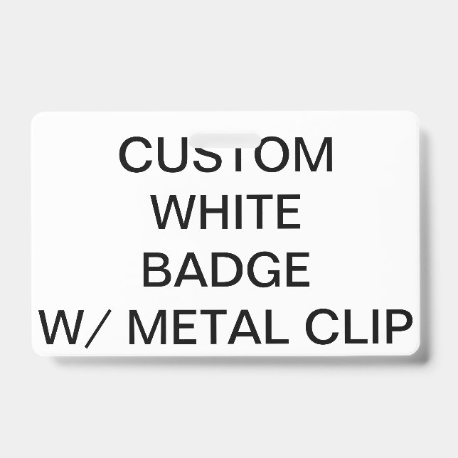Crachá Personalizado COM CLIP DE METAL (Frente)
