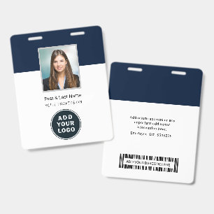 Crachá Personalizado com Foto, Código de Barras e