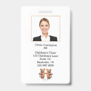 Crachá Personalizado com Foto e Código de Barras d