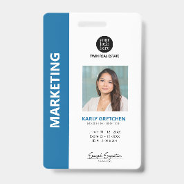 Crachá Personalizado com ID de funcionário profissional m