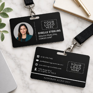 Crachá Personalizado com Logotipo e Nome da Empres