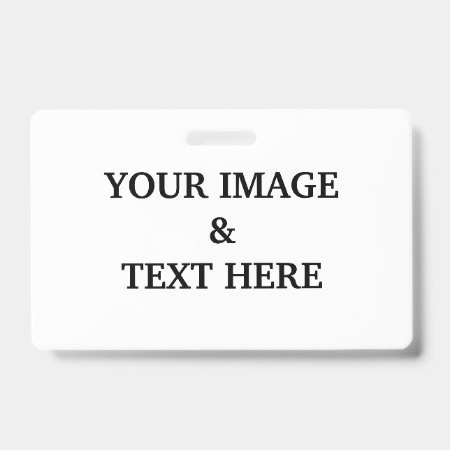 Crachá Personalizado com Sua Própria Foto  (Frente)