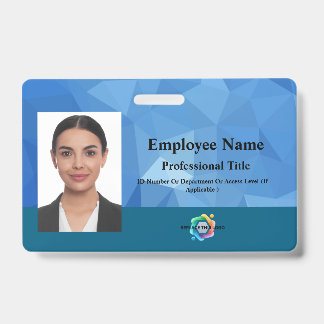 Crachá Personalizado de Funcionário com Foto, Códi